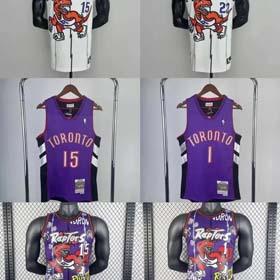 US version of the Raptors No. 15 CARTER jersey No. 1 Tracy McGrady retro basketball uniform-1905